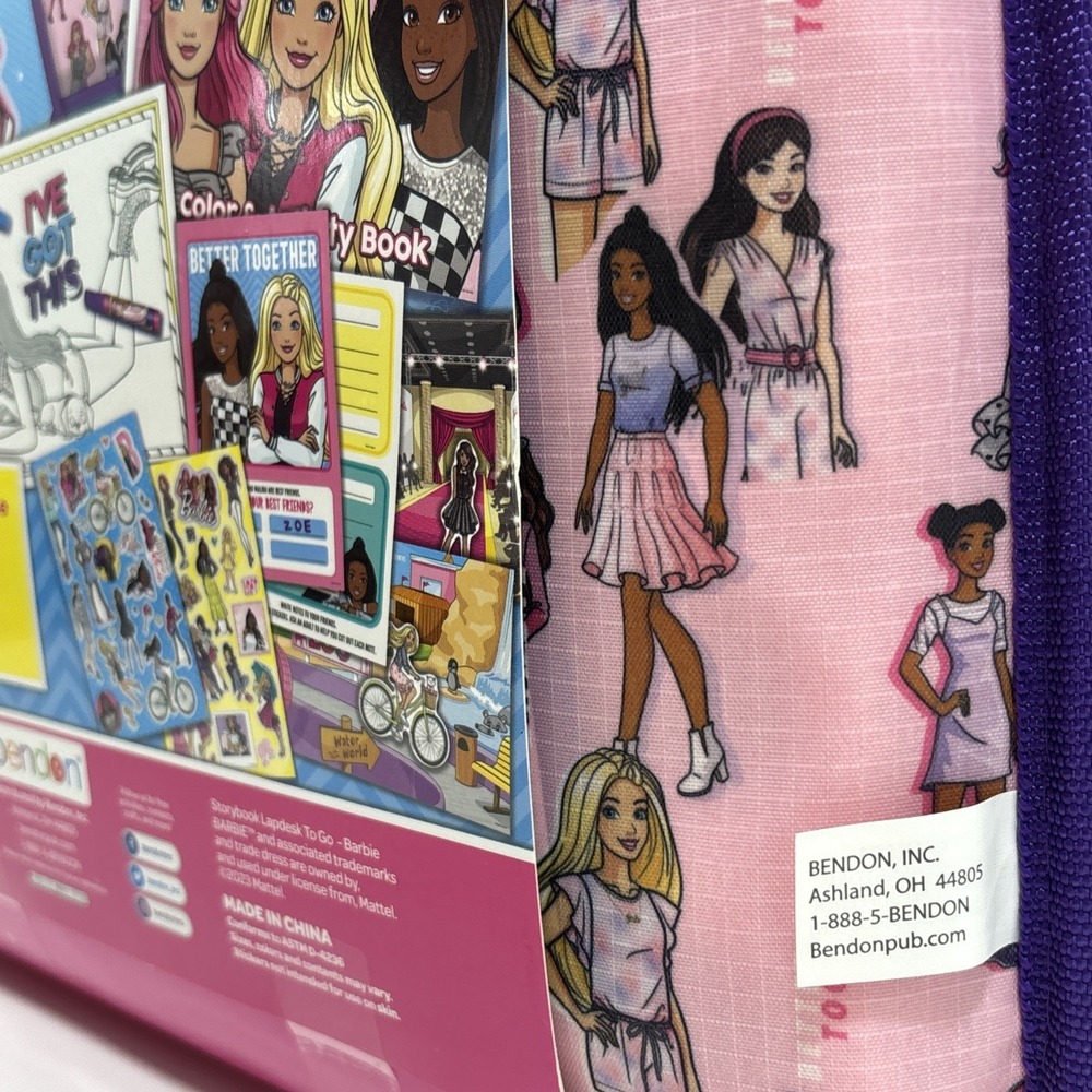Barbie Storybook Lapdesk 2 Coloring Books Stickers Markers‎ - Picture 3 of 7